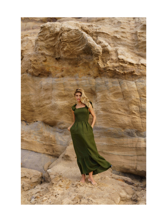 Nakoa - Bianca Dress, Olive Green - OLIVE GREEN (OLIIVINVIHREÄ) - photo 3 Nakoa - Bianca Dress, Olive Green - OLIVE GREEN (OLIIVINVIHREÄ) | Stockmann - photo 3