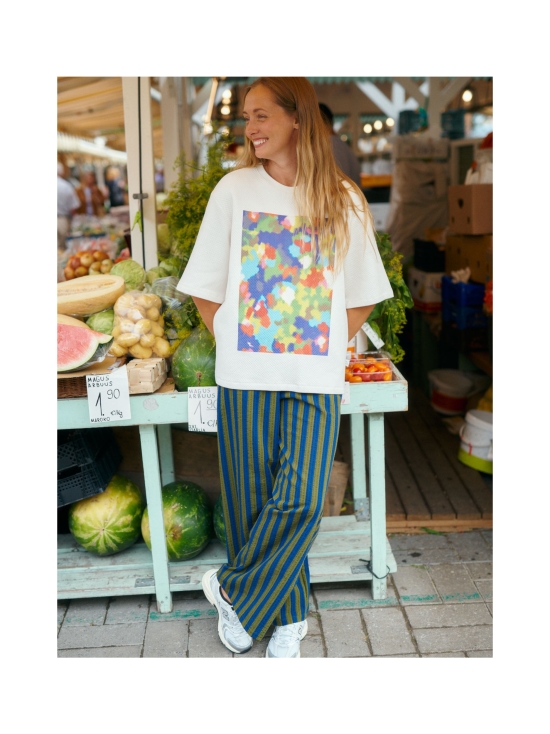 MAINIO - Stripy aikuisten seersucker-housut - SININEN | Stockmann - photo 4