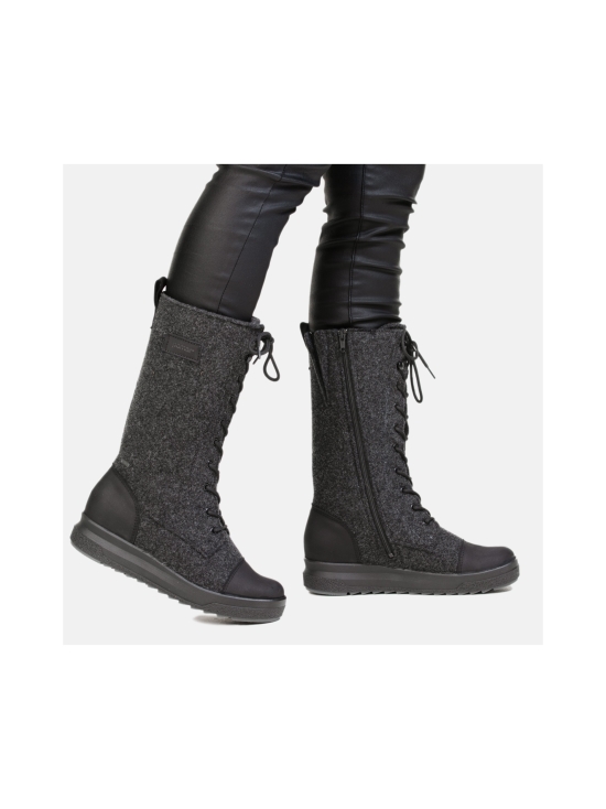 Pomar - JÄÄTIKKÖ Naisten GORE-TEX huopasaapikas - GRANIT FELT/BLACK WAXY | Stockmann - photo 2