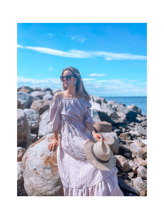 UPEA - Off Shoulder Ruffle Dress Linen, Nude Pink - NUDE PINK - photo 5 UPEA - Off Shoulder Ruffle Dress Linen, Nude Pink - NUDE PINK | Stockmann - photo 5