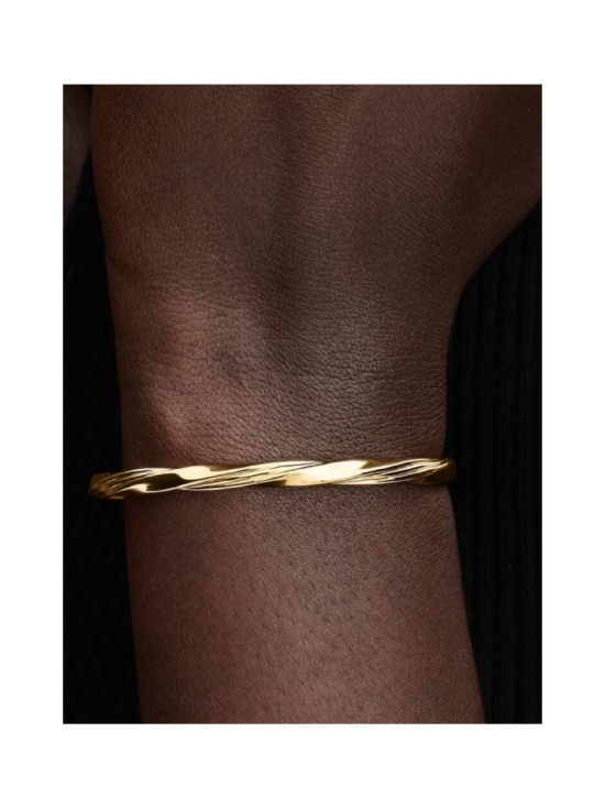 Pandora - Twisted Gold-Plated Open Bangle - 563869C00-1 | Stockmann - photo 3
