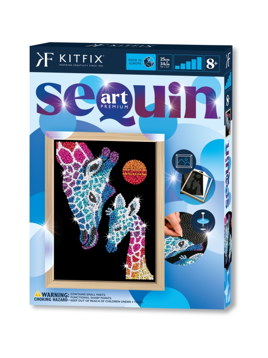 KITFIX - KITFIX Paljettimaalaus Blue Kirahvi ja vasa - photo 1 KITFIX - KITFIX Paljettimaalaus Blue Kirahvi ja vasa | Stockmann - photo 1