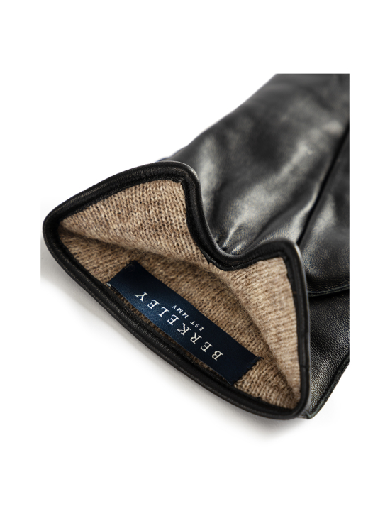 Berkeley - Siena Lthr Gloves -nahkasormikkaat vuorilla - MUSTA | Stockmann - photo 2