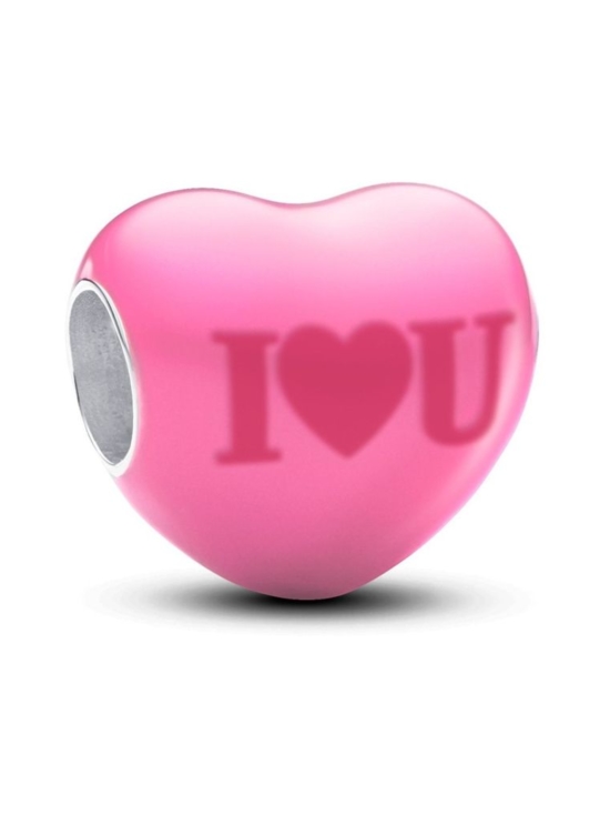 Pandora - Väriä vaihtava piilotettu viesti -sydänhela Heart sterling silver charm with color changing red enamel Sterling silver Enamel  Red 793087C01 | Stockmann - photo 3