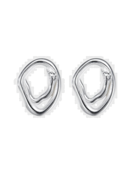 Kalevala - Männyt-nappikorvakorut hopea 261001100T | Stockmann - photo 1