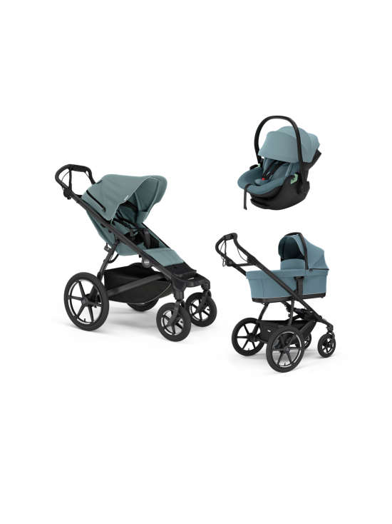 Thule - Thule Urban Glide 4 yhdistelmävaunut ja Thule Maple turvakaukalo - MID BLUE | Stockmann - photo 1