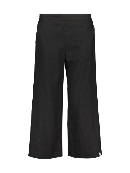Culottes pellavahousut, Stonewashed Black