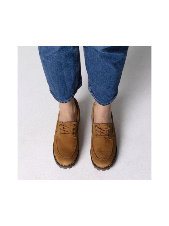 Pomar - RENTUKKA Zero Waste purjehduskengät - CAMEL SUEDE/TAN SOLE | Stockmann - photo 6