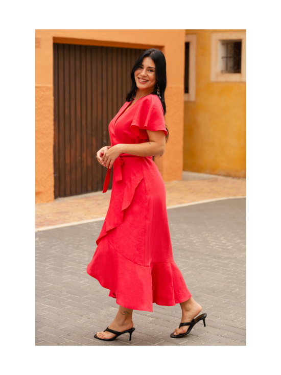 Nakoa - Annika Dress, Raspberry - RASPBERRY (PUNAINEN) | Stockmann - photo 3