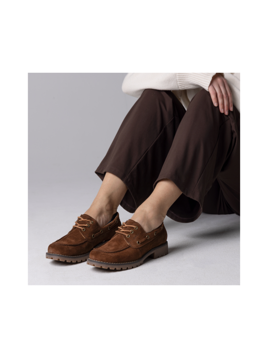 Pomar - RENTUKKA Zero Waste purjehduskengät - BROWN SUEDE/TAN SOLE | Stockmann - photo 3