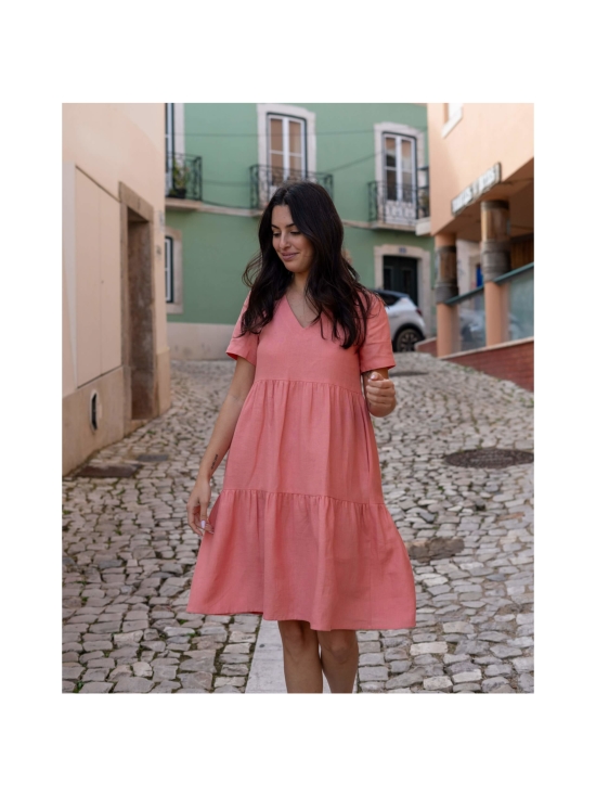 Nakoa - Pellava Kerrosmekko, Papaya - PAPAYA | Stockmann - photo 4