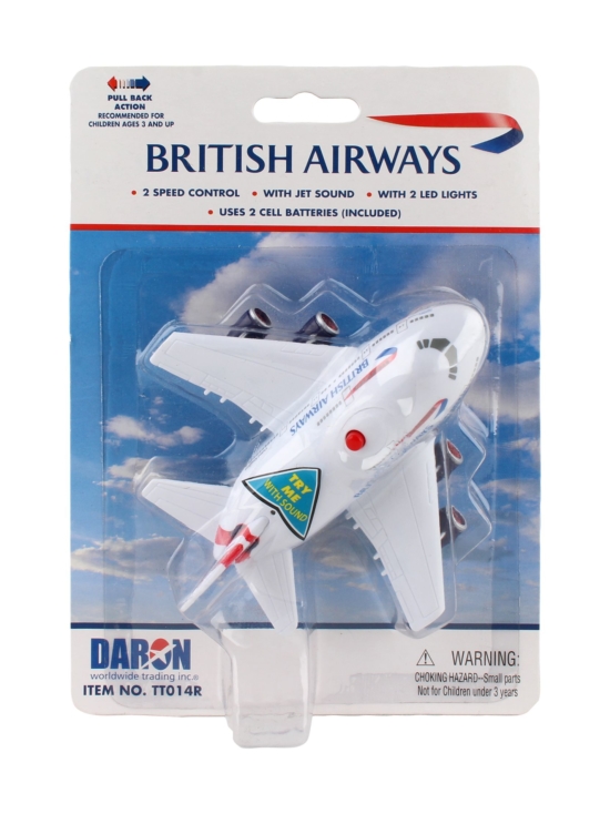 Daron - DARON British Airways-lentokone valoilla ja äänillä, 13 cm - photo 1 Daron - DARON British Airways-lentokone valoilla ja äänillä, 13 cm | Stockmann - photo 1