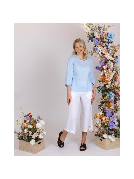 Nakoa - Culottes pellavahousut, Coconut Milk - VALKOINEN | Stockmann - photo 2