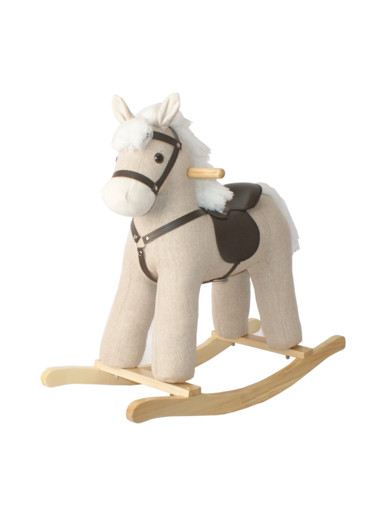Keinuhevonen, beige