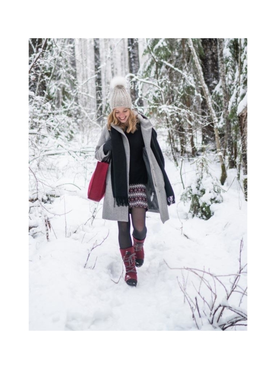 Pomar - SAANA Naisten XW GORE-TEX® huopasaapikkaat - WINE FELT/BLACK WAXY | Stockmann - photo 7