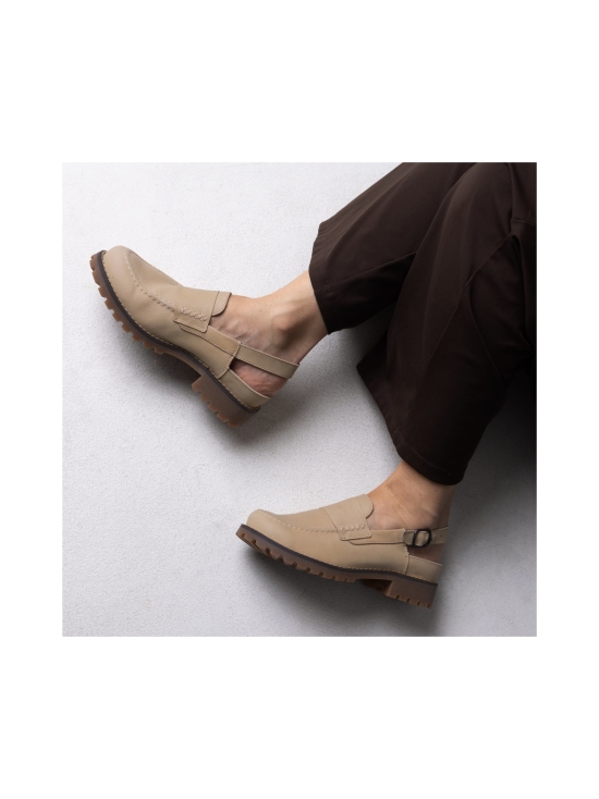 Pomar - TATAR slingback-loaferit - BEIGE NAPPA/TAN SOLE | Stockmann - photo 3