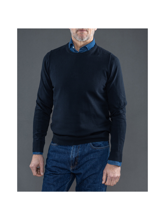 Berkeley - Brockton Cotton Crew -puuvillaneule - NAVY | Stockmann - photo 3