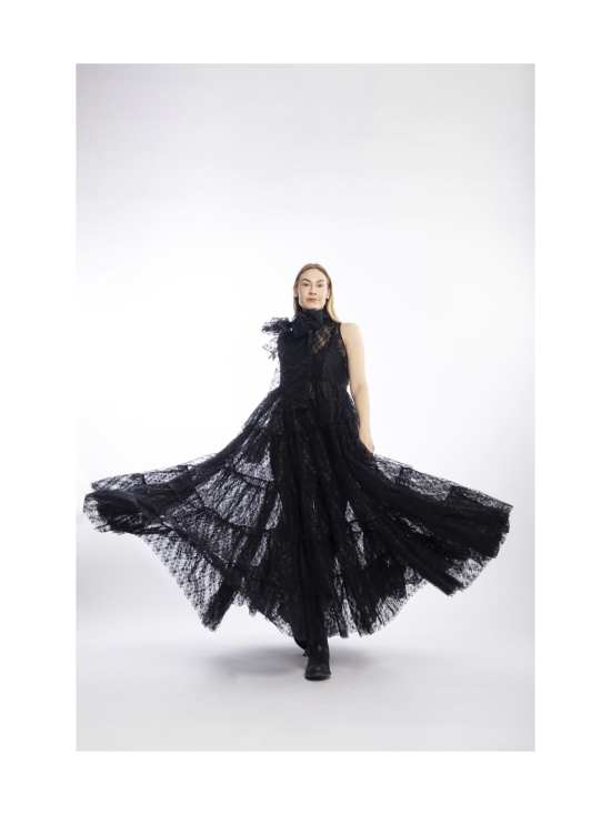 Miia Halmesmaa - FLOUNCE- PITSI ILTAPUKU, MUSTA - MUSTA | Stockmann - photo 1