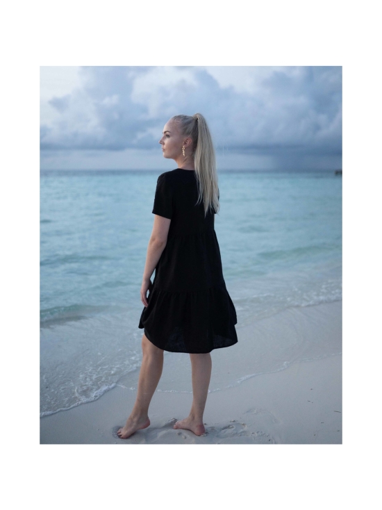 Nakoa - Pellava Kerrosmekko, Black - MUSTA - photo 7 Nakoa - Pellava Kerrosmekko, Black - MUSTA | Stockmann - photo 7