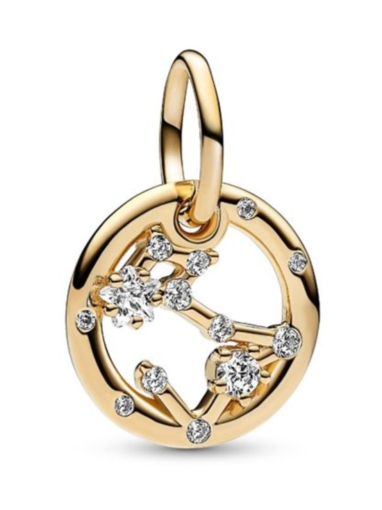 Pandora - Kalat-riipushela Pisces zodiac 14k gold-plated dangle with clear cubic zirconia Pisces Zodiac Dangle Charm 762724C01 | Stockmann - photo 3