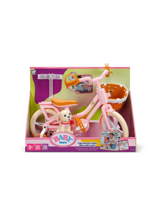 BABY BORN - BABY BORN Nuken polkupyörä ja Lucky-koira | Stockmann - photo 1