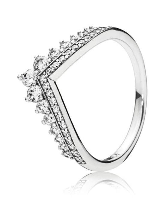 Pandora - Tiara wishbone silver ring with clear cubic zirconia 197736CZ | Stockmann - photo 4