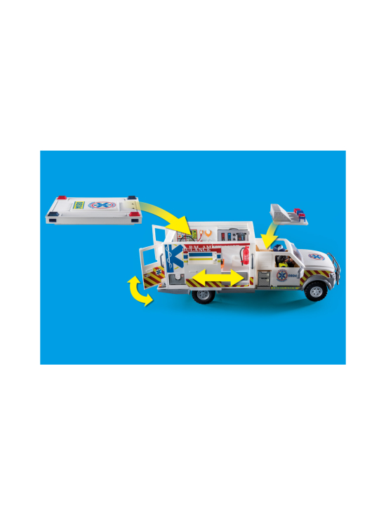 PLAYMOBIL - PLAYMOBIL Pelastusajoneuvosetti Ambulanssi valoilla ja äänillä 70936 | Stockmann - photo 6