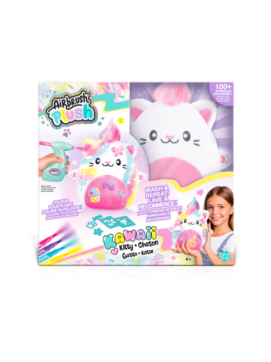 AIRBRUSH - AIRBRUSH PLUSH Pehmo Kawaii Kitty ja kynäruisku, 25 cm | Stockmann - photo 1