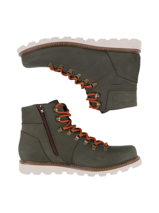 Pomar - LUKKI Miesten Zero Waste nilkkurit - DARK GREEN NUB/WHT.SOLE | Stockmann - photo 5