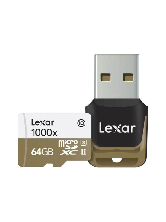 Lexar - Lexar Professional 64GB microSDXC UHS-II (1000x) + Kortinlukija - photo 1 Lexar - Lexar Professional 64GB microSDXC UHS-II (1000x) + Kortinlukija | Stockmann - photo 1