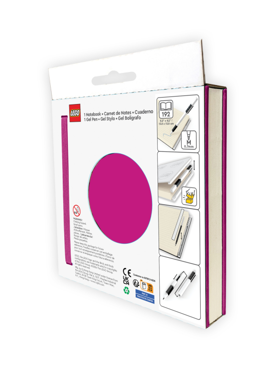 IQ LEGO - LEGO Lukittava päiväkirja ja geelikynä, violetti | Stockmann - photo 2