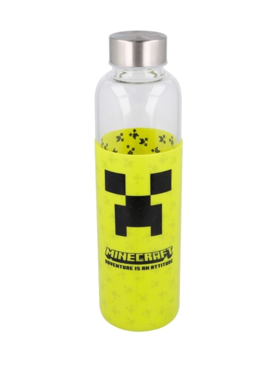 Minecraft - MINECRAFT Lasipullo silikonisuojalla, 585 ml - photo 1 Minecraft - MINECRAFT Lasipullo silikonisuojalla, 585 ml | Stockmann - photo 1