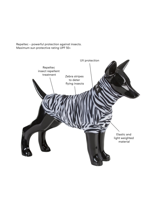 PAIKKA - UV & Bug Shirt - Repeltec for Dogs - ZEBRA - photo 2 PAIKKA - UV & Bug Shirt - Repeltec for Dogs - ZEBRA | Stockmann - photo 2