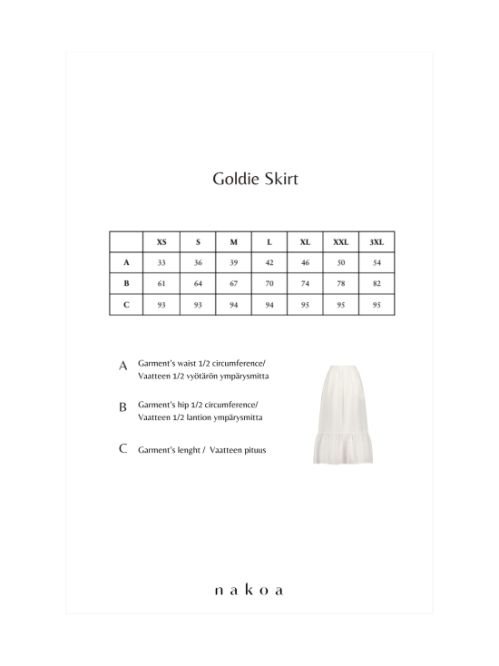 Nakoa - Goldie Skirt, Sky Blue - SKY BLUE (VAALEANSININEN) | Stockmann - photo 3