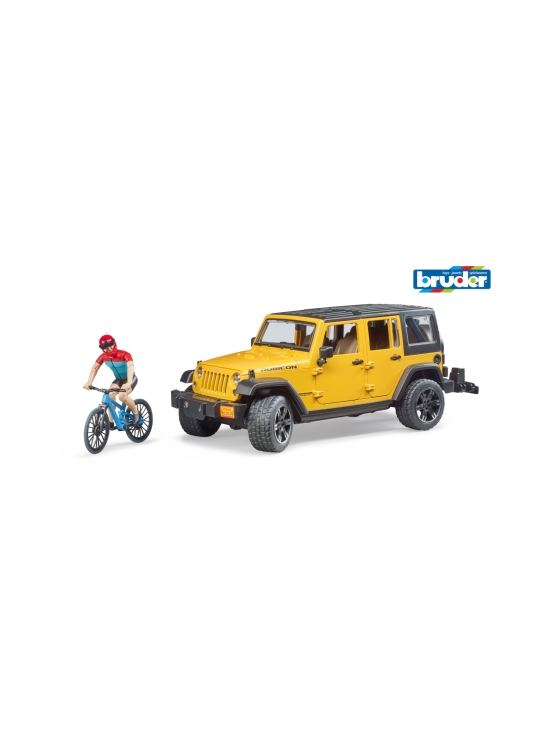 BRUDER - BRUDER JJeep Wrangler Rubicon, maastopyörä ja pyöräilijä, 1:16 | Stockmann - photo 1