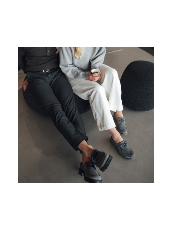 Pomar - RENTUKKA Zero Waste purjehduskengät - GREY SUEDE/TAN SOLE | Stockmann - photo 10