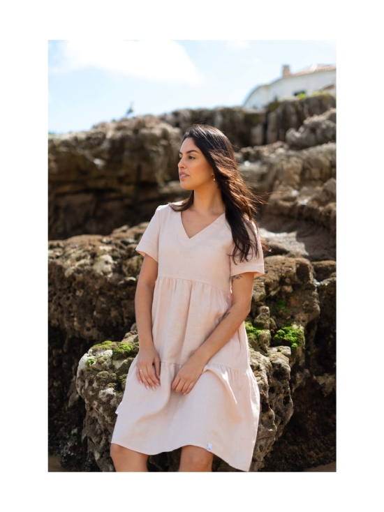 Nakoa - Pellava Kerrosmekko, Sandshell - SANDSHELL (NUDE) | Stockmann - photo 2