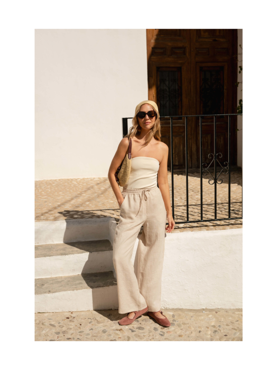 Nakoa - Linen Trousers, Sandshell - SANDSHELL (NUDE) | Stockmann - photo 4