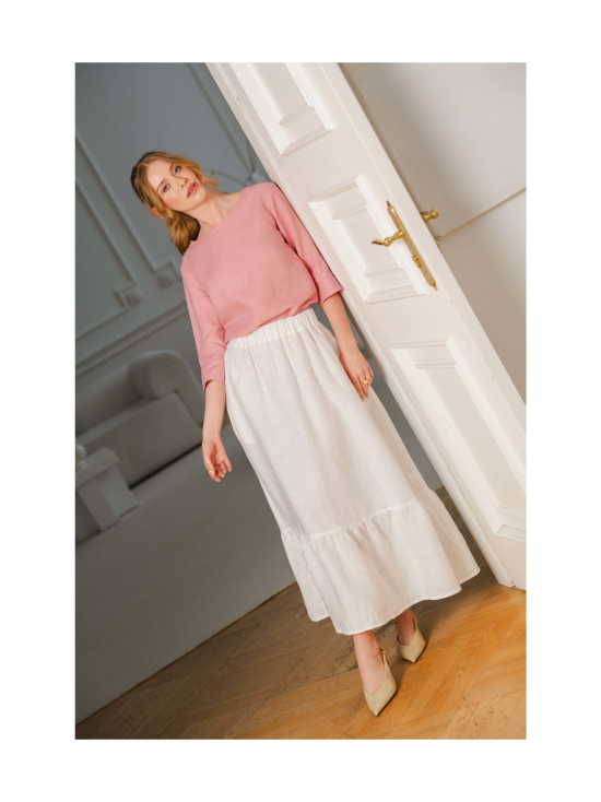 Nakoa - Classic Linen Blouse Pellavapaita, Powder Pink - POWDER PINK | Stockmann - photo 4