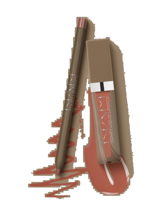 NAM - Comfy Lip Duo -nestemäinen huulipuna ja huultenrajauskynä 2 tuotetta - 01 DUSTY PINK | Stockmann - photo 2