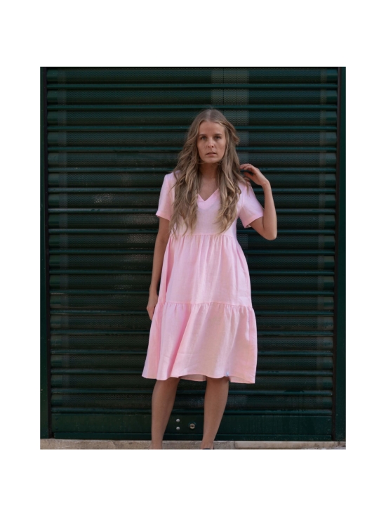 Nakoa - Pellava Kerrosmekko, Rosewater - VAALEANPUNAINEN | Stockmann - photo 2