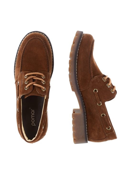 Pomar - RENTUKKA Zero Waste purjehduskengät - BROWN SUEDE/TAN SOLE | Stockmann - photo 5