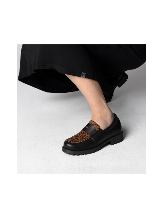 Pomar - JASMIN loaferit - BLK NAPPA/LEOPARD/TAN S | Stockmann - photo 5