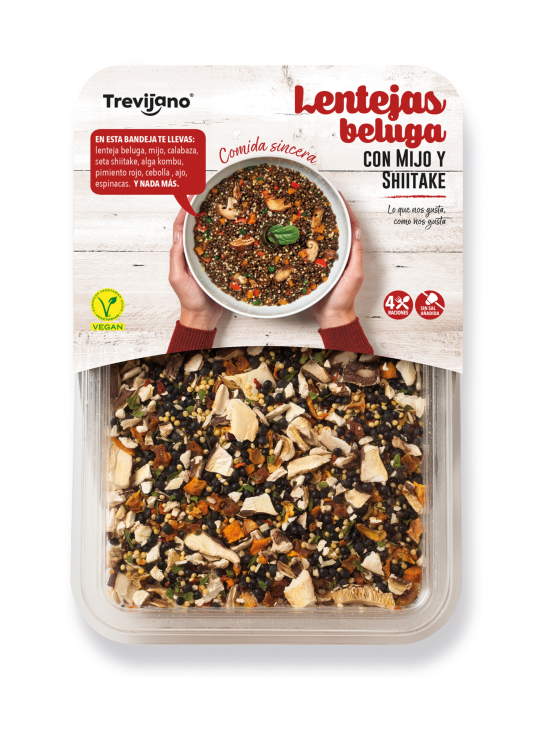 Trevijano - Beluga-linssejä Hirssi-Siitake 210g Trevijano - photo 1 Trevijano - Beluga-linssejä Hirssi-Siitake 210g Trevijano | Stockmann - photo 1