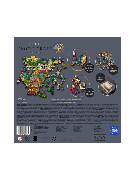 TREFL - TREFL Puinen palapeli Ranskan kuuluisat paikat, 1000 palaa | Stockmann - photo 4