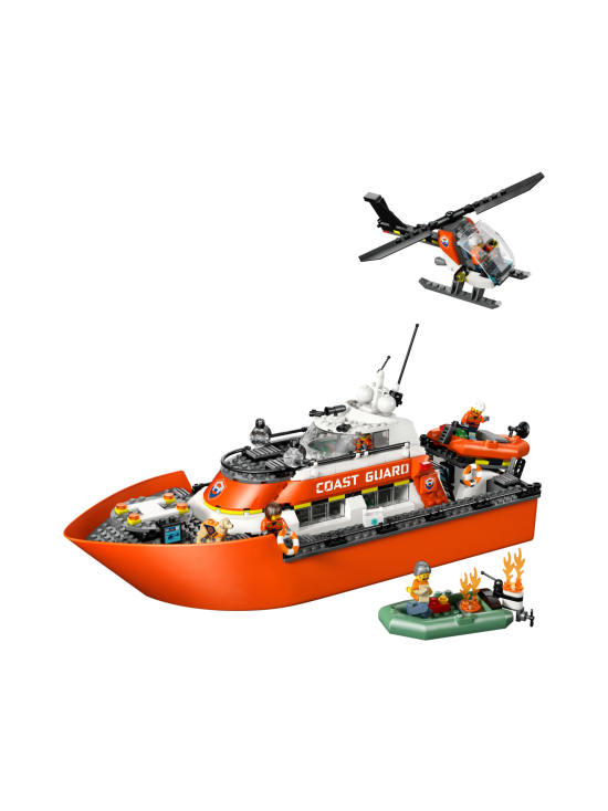 LEGO CITY - LEGO City Rannikkovartioston pelastusalus ja helikopteri 60504 | Stockmann - photo 3