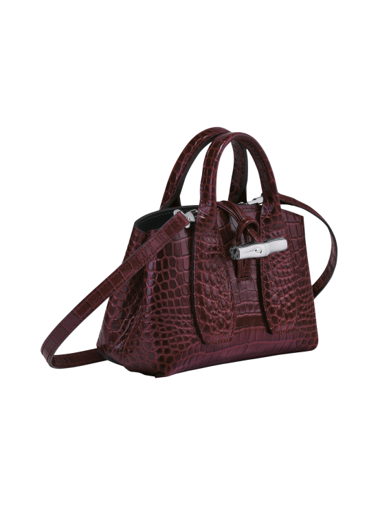 Longchamp - Roseau Croco - Top handle bag XS - Nahkalaukku - BURGUNDY - photo 3 Longchamp - Roseau Croco - Top handle bag XS - Nahkalaukku - BURGUNDY | Stockmann - photo 3