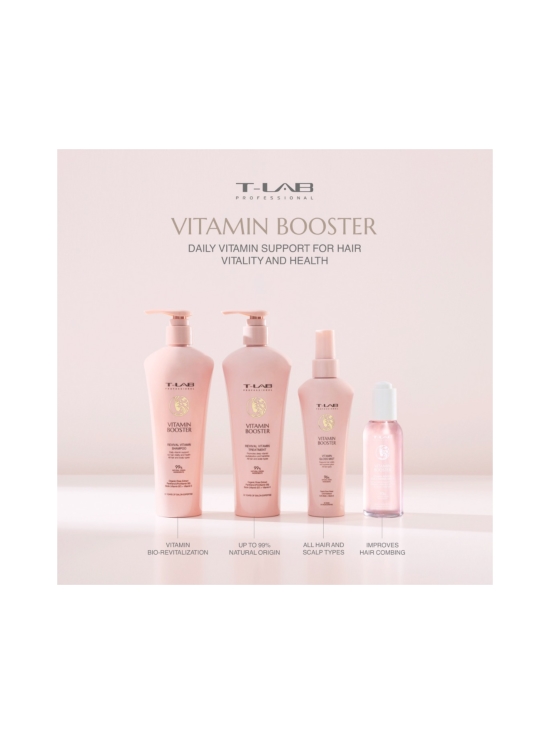 T-LAB Professional - Vitamin Booster Revival Vitamin Shampoo -elvyttävä shampoo kaikille hiustyypeille 300ml | Stockmann - photo 4