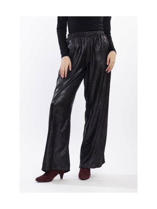 Miia Halmesmaa - HOUSUT, KIILTÄVÄ MUSTA - MUSTA | Stockmann - photo 2