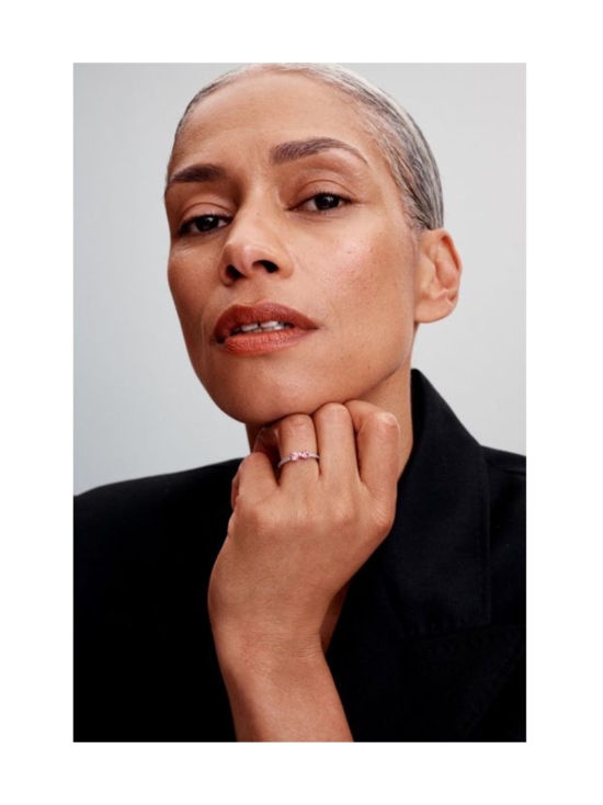 Pandora - Bow sterling silver ring with fancy pink and clear cubic zirconia 193510C01 | Stockmann - photo 2